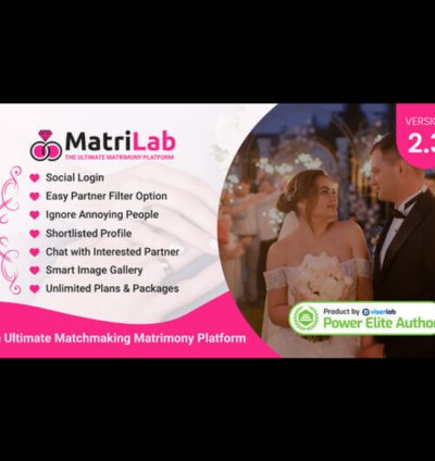 MatriLab v2.3 – Ultimate Matchmaking Matrimony Platform Script